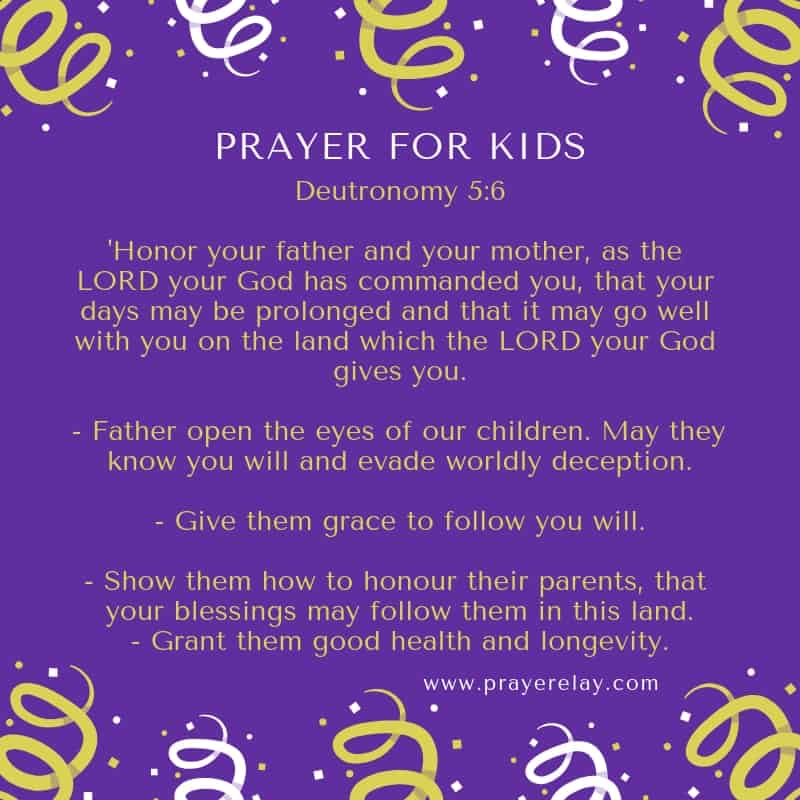 Opening prayer for kids