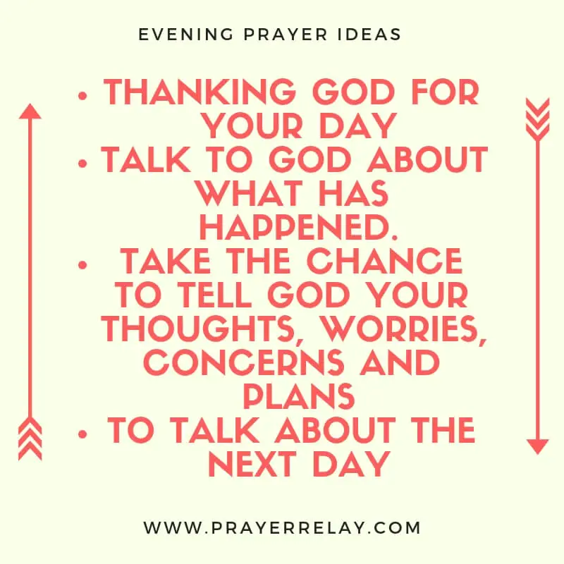 Powerful Evening Prayers + Bible Verses - The Prayer Relay Movement